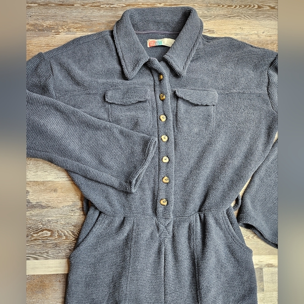 Free People FP Beach Ride or Die Jumper Smokey Navy Blue XS - Picture 3 of 12